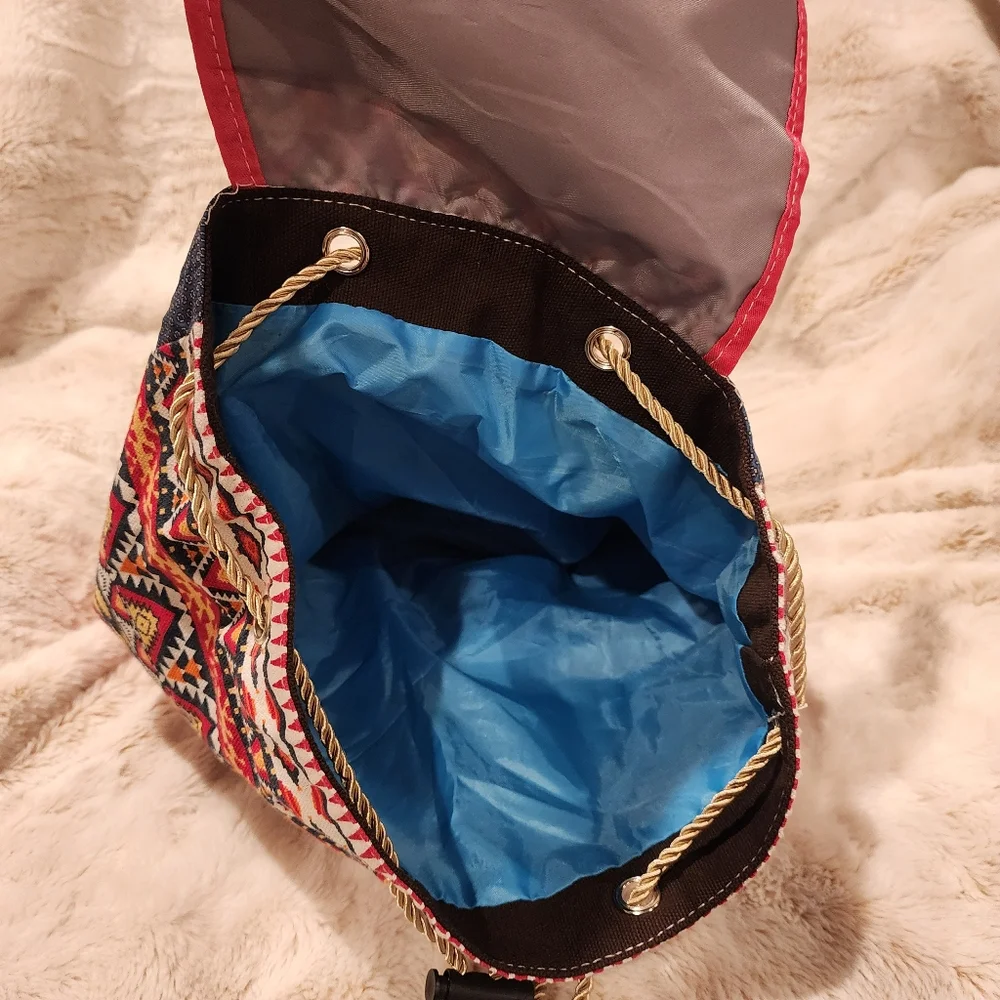 Geometric Multicolor Backpack - Picture 6 of 10